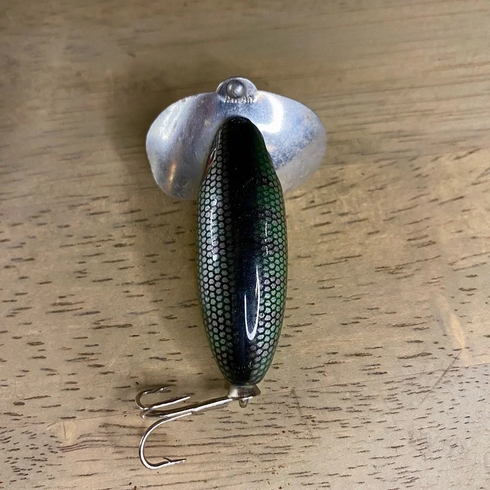 Vintage Jitterbug Style Lure 2.5” Topwater with 2 Treble‎ Hooks